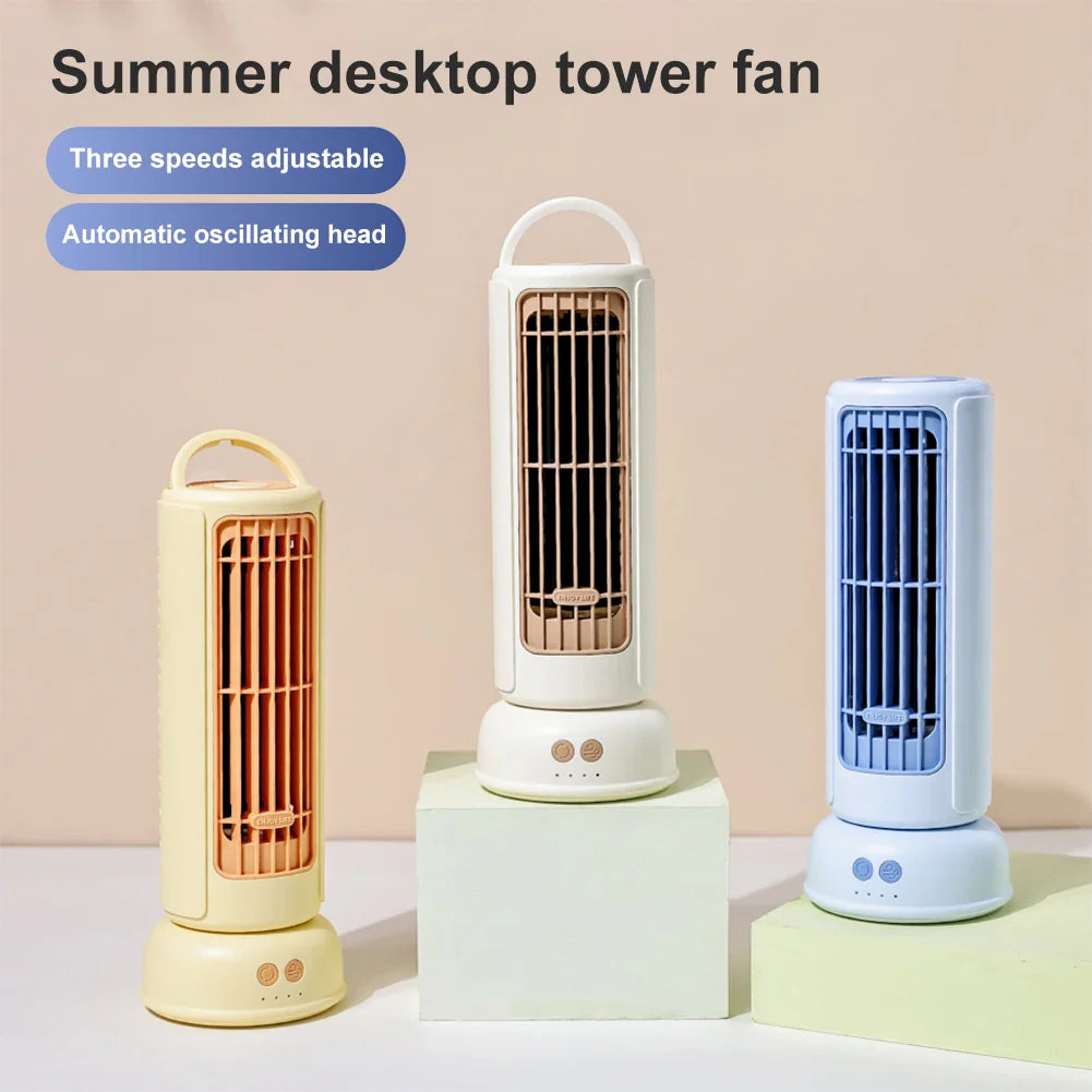 Настольный мини-вентилятор с 3 скоростями и вращением на 90°. Бесшумный вентилятор для охлаждения. Вентилятор для домашнего офиса, настольного компьютера, спальни.