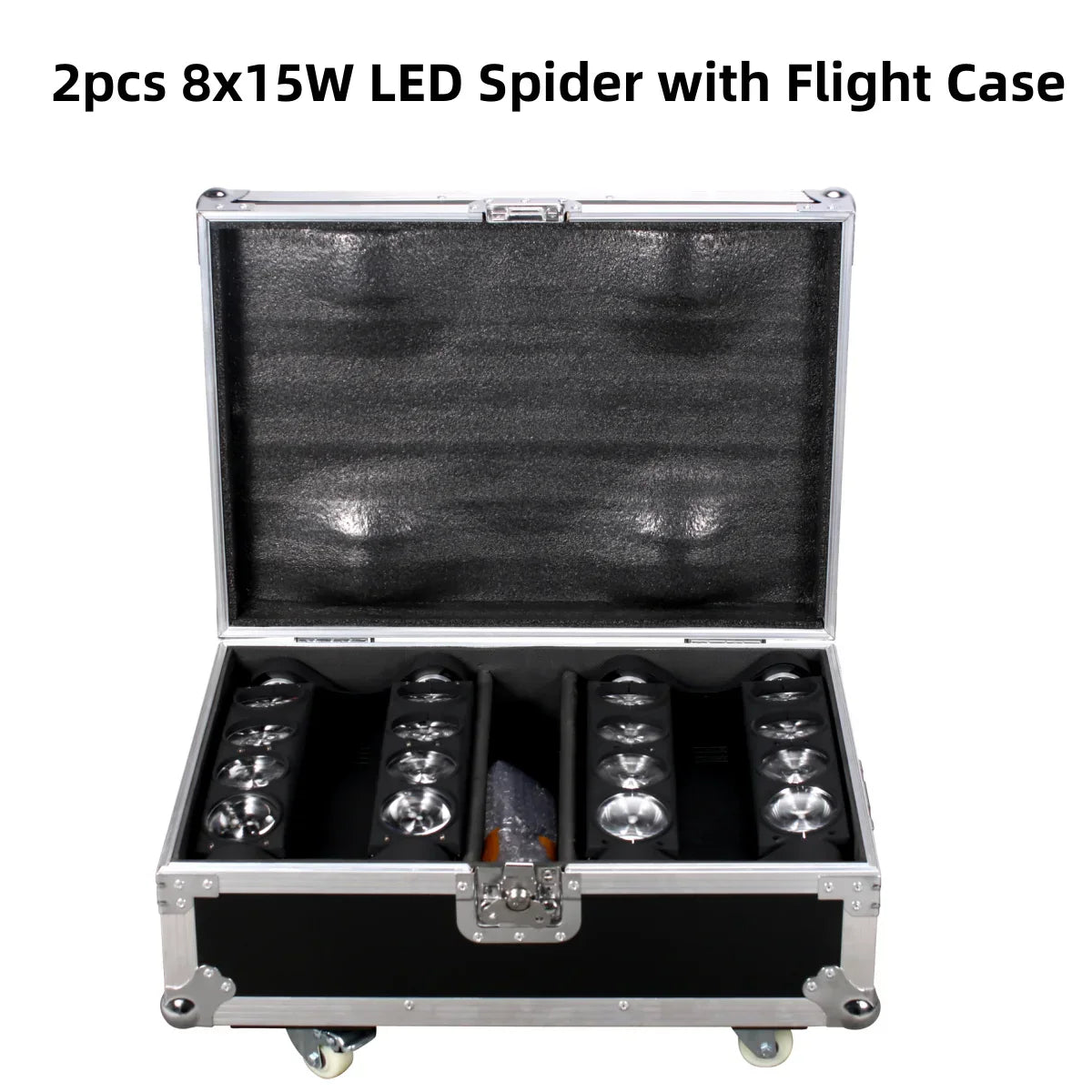 Светодиодный прожектор Spider Light RGBW 4-в-1 с функцией RGBW для вечеринок, DMX-управление, вращающаяся голова, сценический эффект