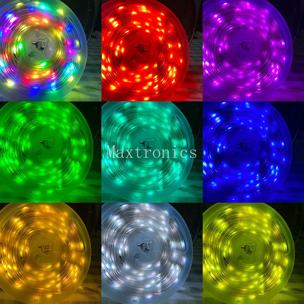 5M Bluetooth 5V WS2812B гирлянда Dreamcolor RGBIC адресная праздничная рождественская гирлянда для свадебного украшения светодиодная гирлянда