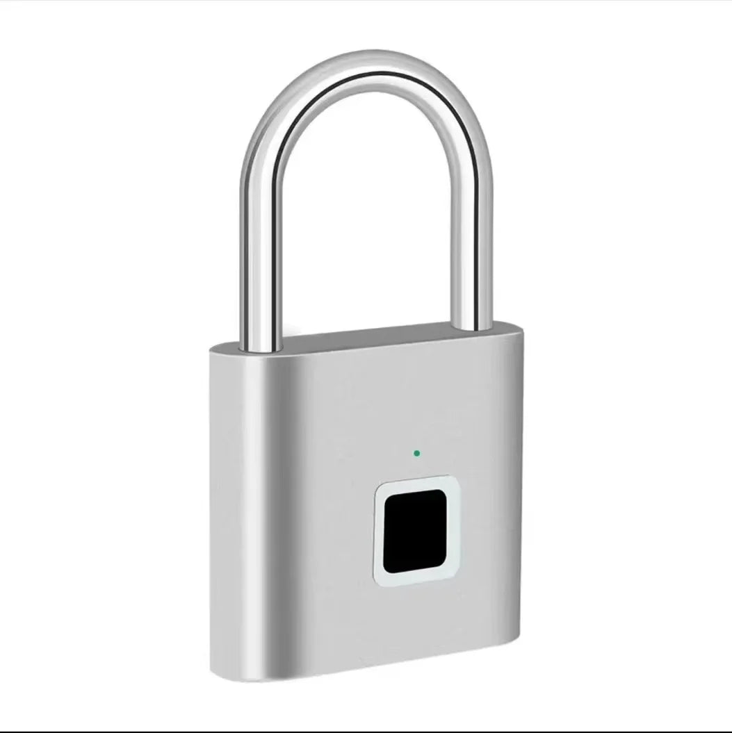 Замок с отпечатком пальца и зарядкой через USB без ключа, водонепроницаемый дверной замок, разблокировка за 1 секунду, портативный противоугонный замок из цинка