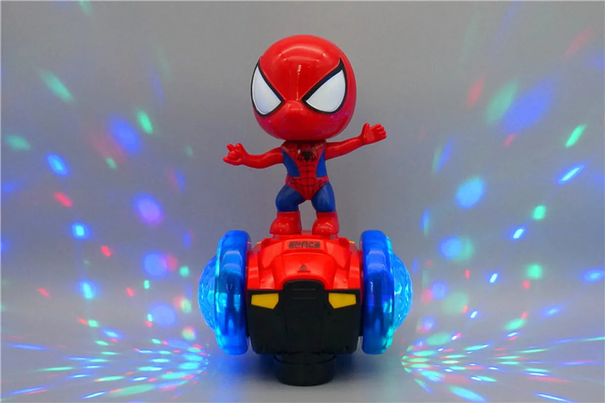 Автоматический поворотник Marvel Spiderman, скейтборд, акустооптическая машина, электромузыкальные игрушки, трюковые самокаты, подарки