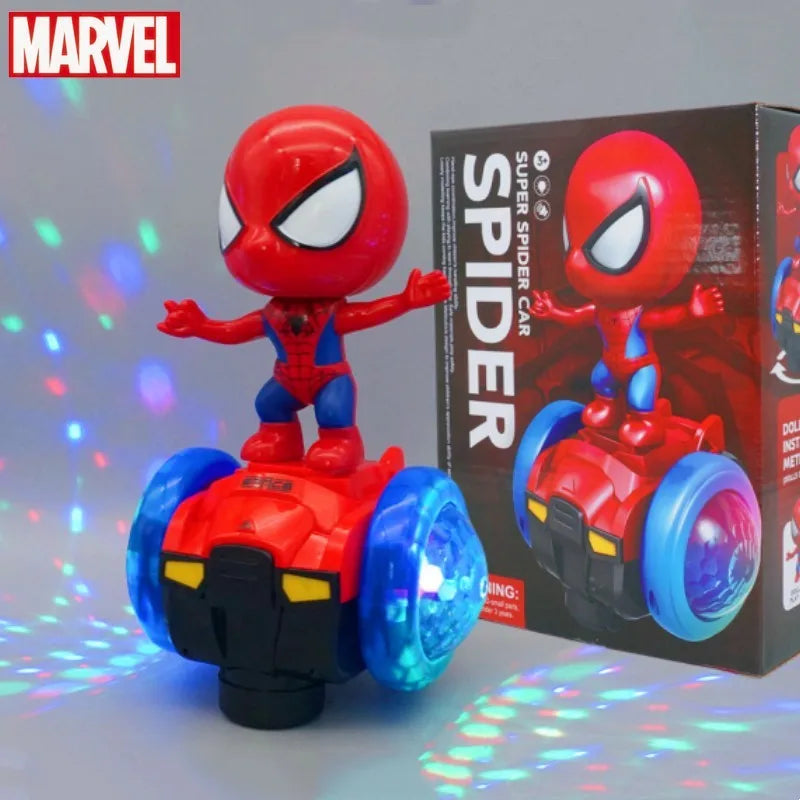 Автоматический поворотник Marvel Spiderman, скейтборд, акустооптическая машина, электромузыкальные игрушки, трюковые самокаты, подарки