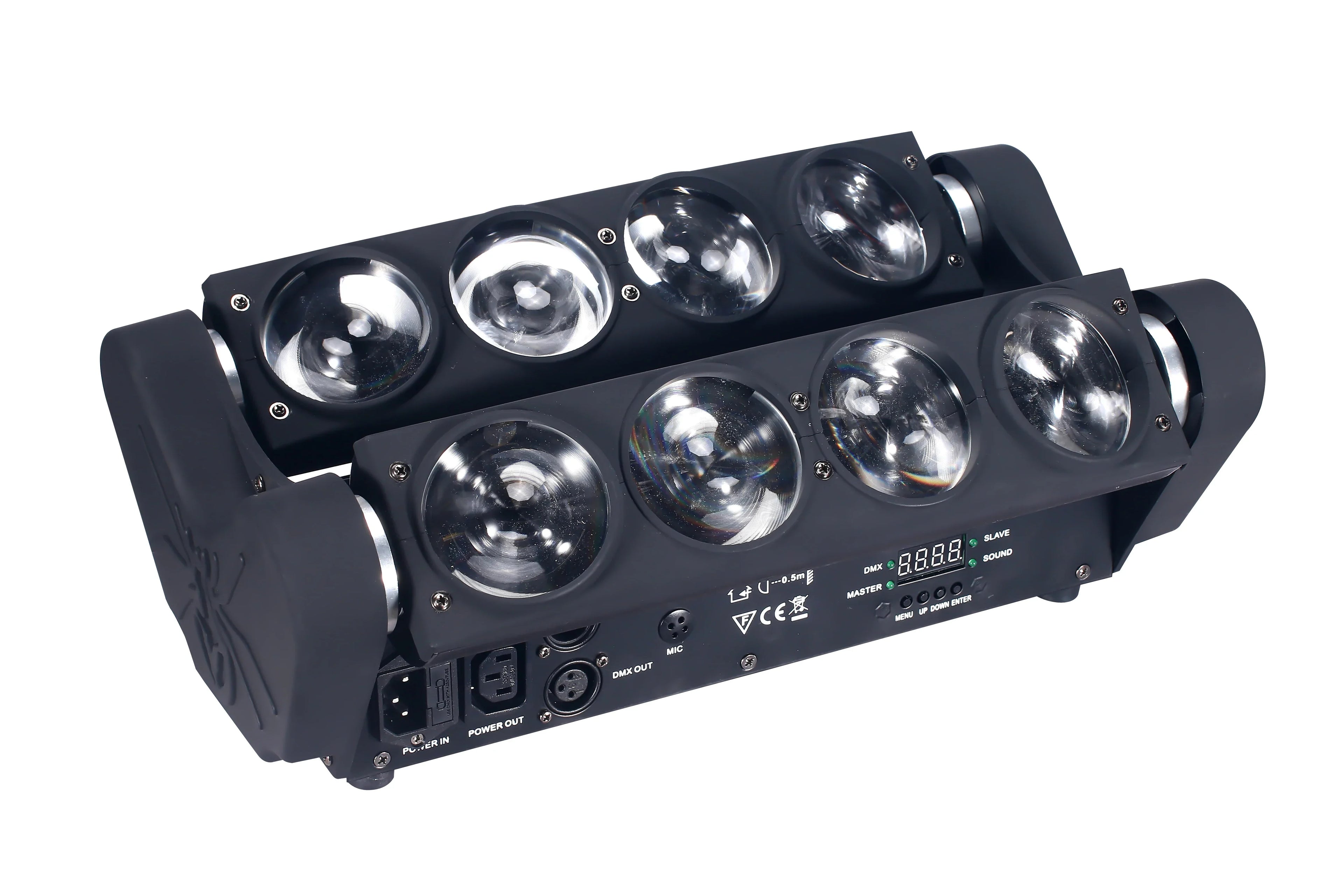 Светодиодный прожектор Spider Light RGBW 4-в-1 с функцией RGBW для вечеринок, DMX-управление, вращающаяся голова, сценический эффект