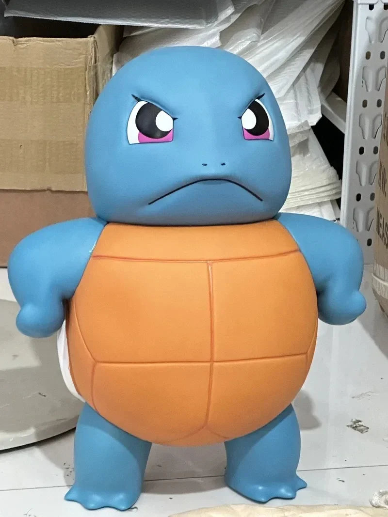 Игрушка-водораспылитель Pokemon Squirtle большого размера, симпатичная черепашка Дженни, аксессуар для автомобиля, популярная аниме-модель, коллекционная ручная фигурка