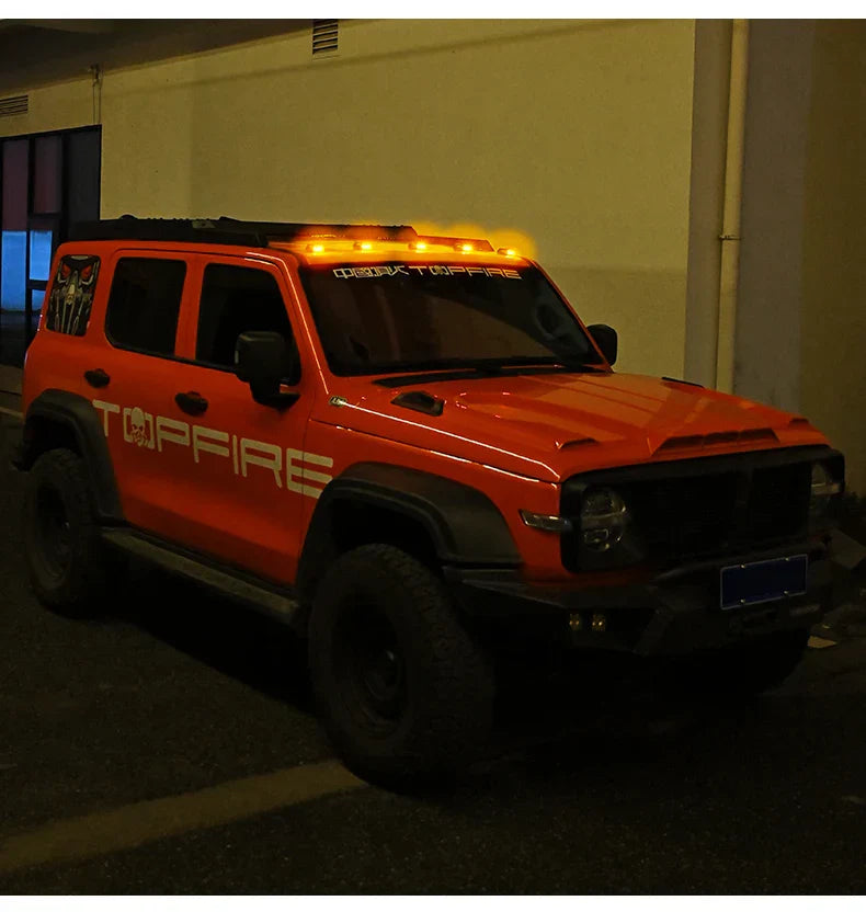 Стробоскоп на крышу автомобиля с солнечным аккумулятором и дистанционным управлением, сигнальная лампа кабины, беспроводная, без перфорации, светодиодная сигнальная лампа для крыши грузовика, пикапа