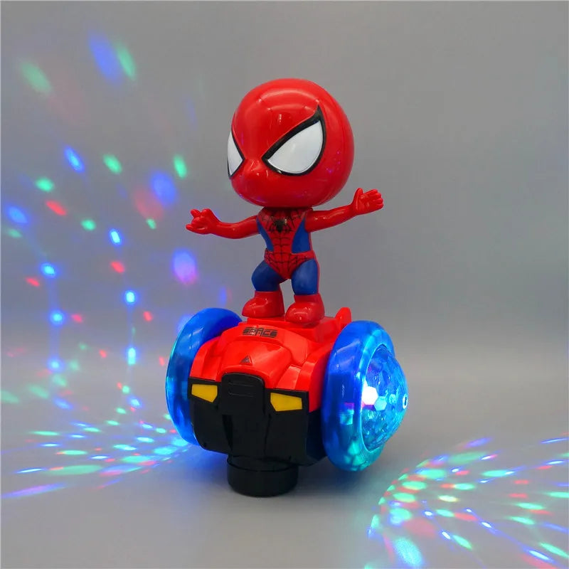 Автоматический поворотник Marvel Spiderman, скейтборд, акустооптическая машина, электромузыкальные игрушки, трюковые самокаты, подарки