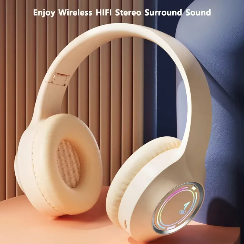 Складная светодиодная Bluetooth-гарнитура M3 с подсветкой, беспроводная гарнитура с зарядкой Type-C, многофункциональное использование, игровой офис
