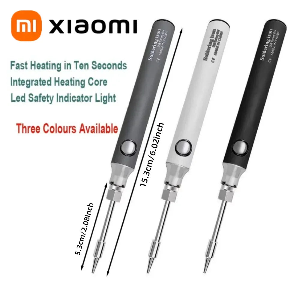 Электрический паяльник Xiaomi с беспроводной зарядкой, мини-портативный паяльник, ремонтные принадлежности, запчасти для инструментов, НОВЫЙ