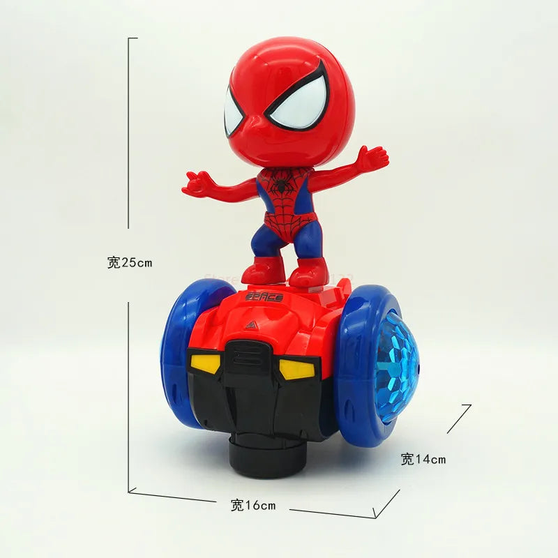 Автоматический поворотник Marvel Spiderman, скейтборд, акустооптическая машина, электромузыкальные игрушки, трюковые самокаты, подарки