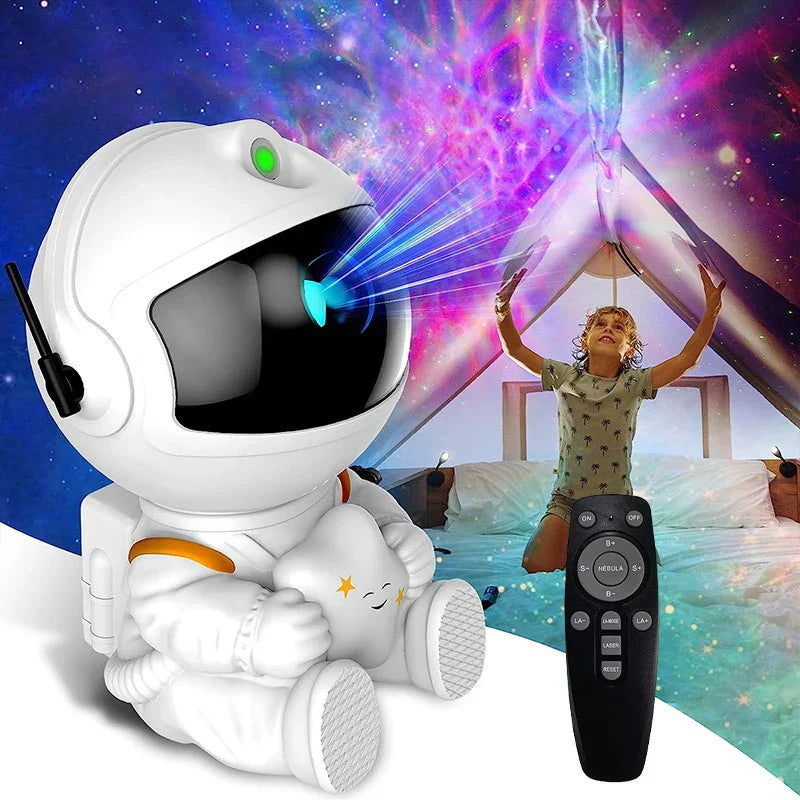Светодиодный ночник-проектор Galaxy Star, звездное небо, астронавт, лампа для украшения спальни, дома, декоративная