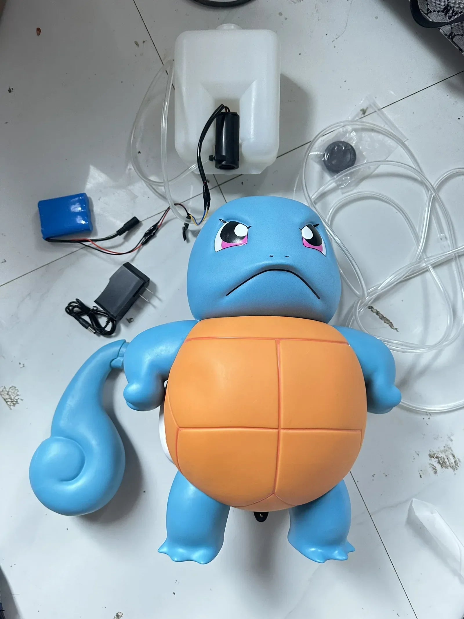 Игрушка-водораспылитель Pokemon Squirtle большого размера, симпатичная черепашка Дженни, аксессуар для автомобиля, популярная аниме-модель, коллекционная ручная фигурка