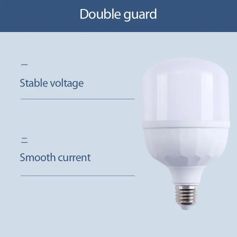 Household LED Light Bulb Energy-saving E27 6500k Cold White Light 220V40W Real Power Light Bulb