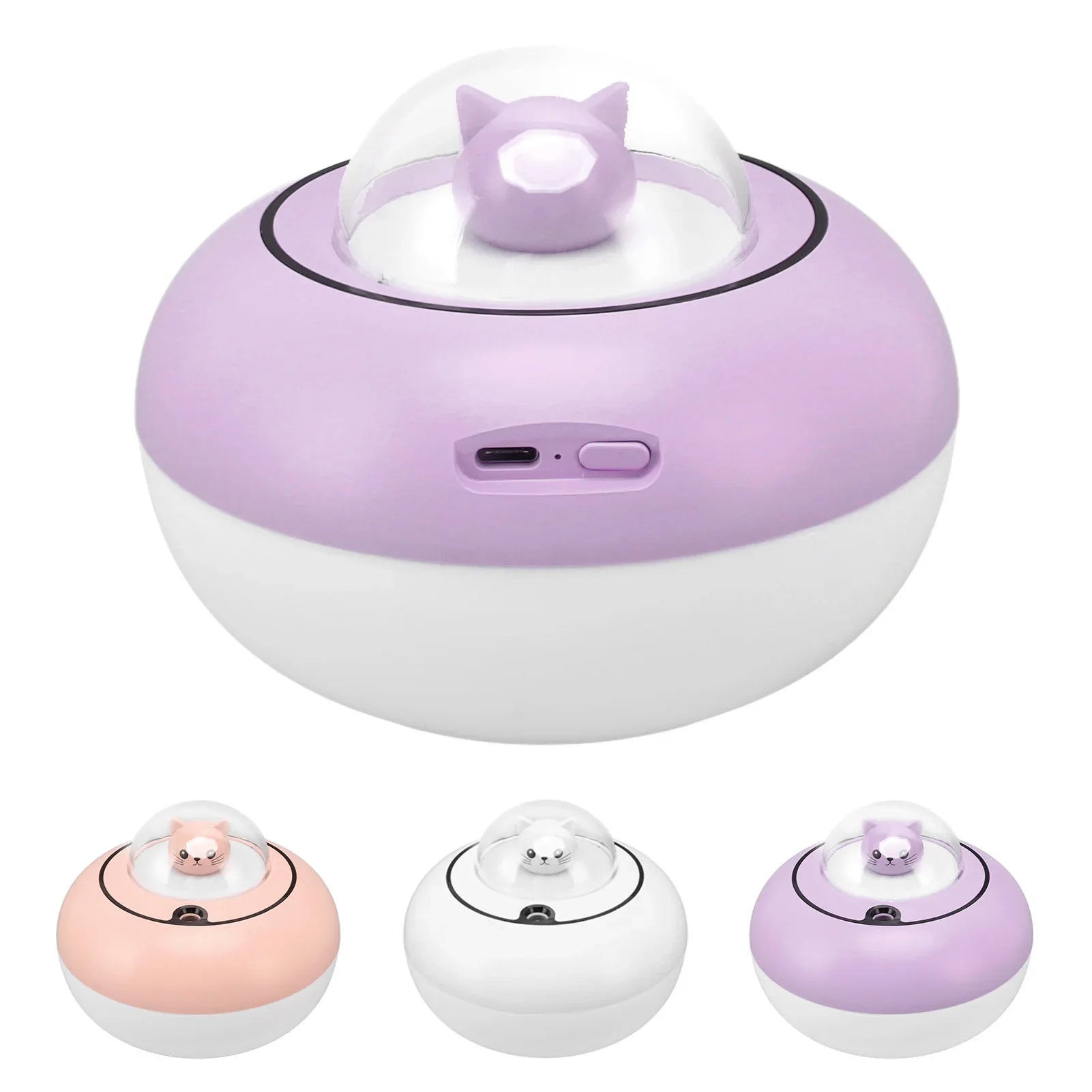 Humidifier  Humidifier Cute Cat Sculpture Portable Quiet Desktop Air Humidifier for Home  USB Plug in  Humidifier