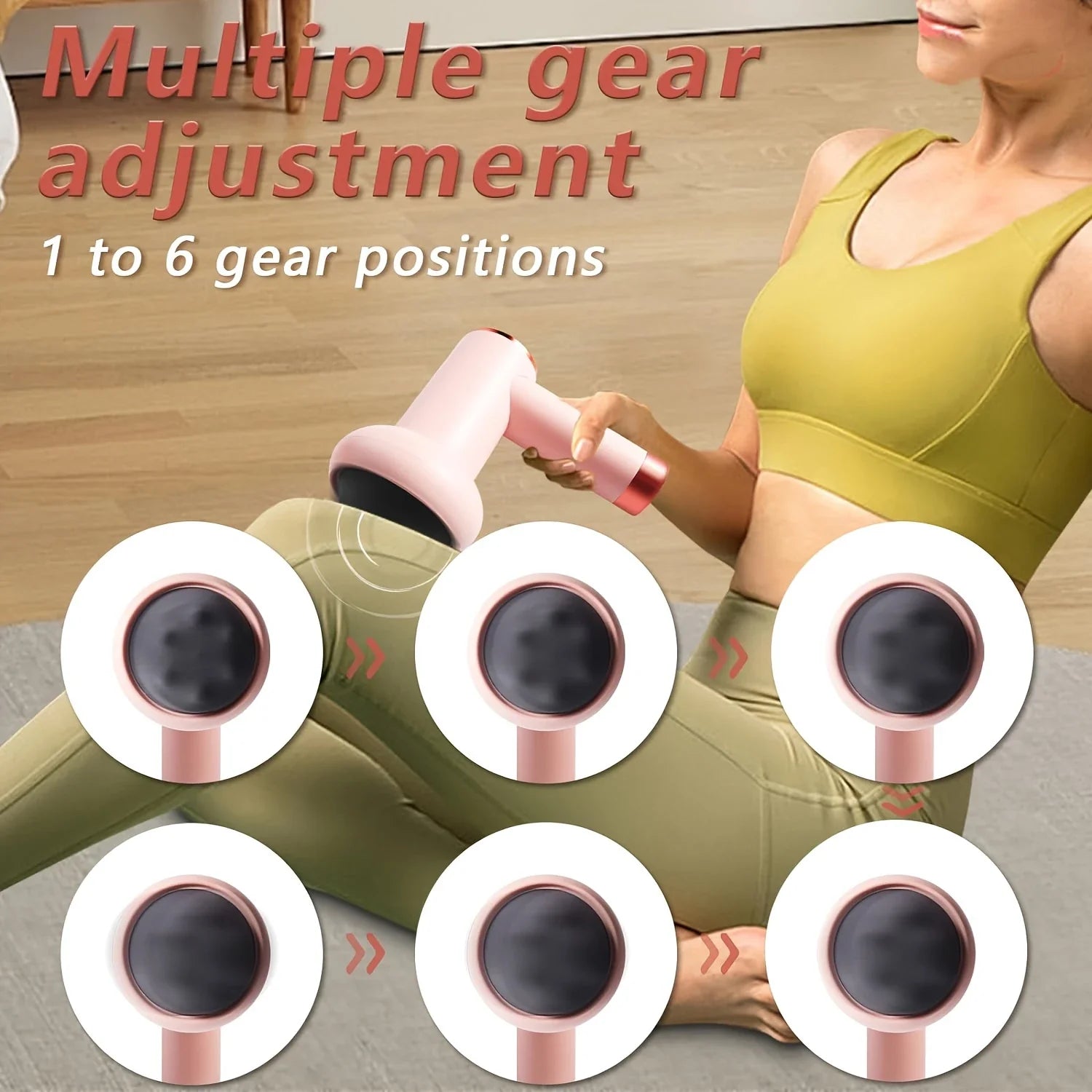 Professional Deep Tissue Massage Gun -  Vibrating Massager for Full Body, Abdomen, Legs, Waist - Handheld Multifunctional Beauty