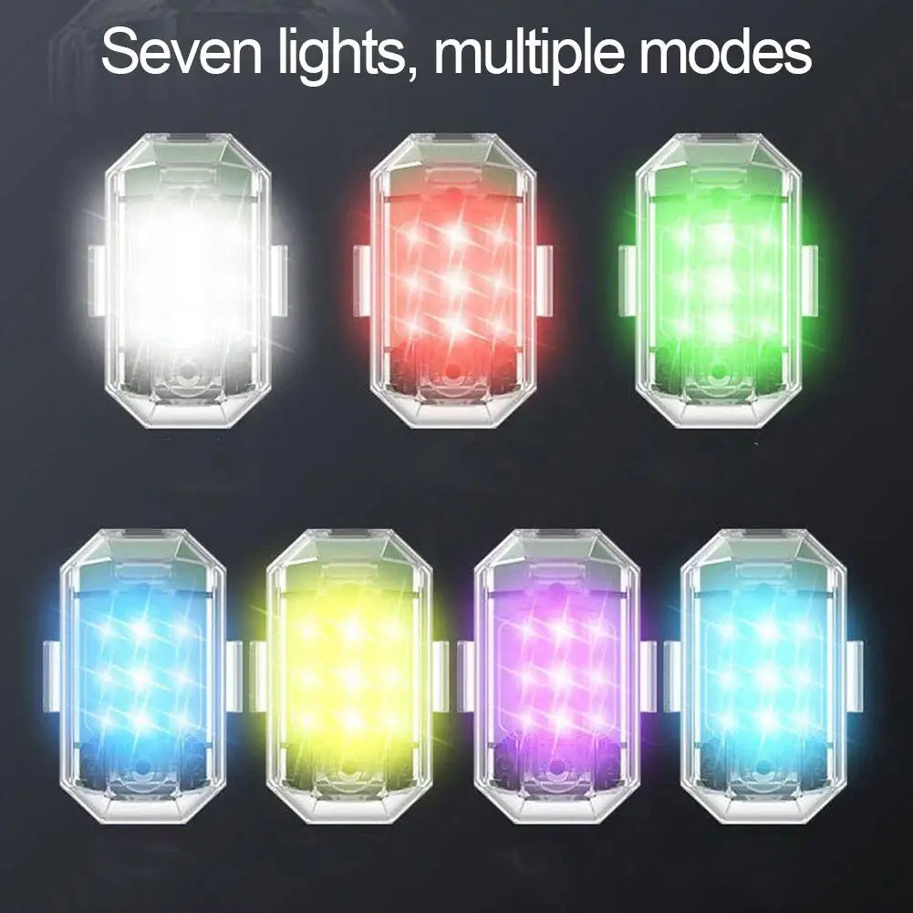 Беспроводной светодиодный стробоскоп для мотоцикла с дистанционным управлением, навигационный индикатор для самолета, автомобиля, велосипеда, дрона