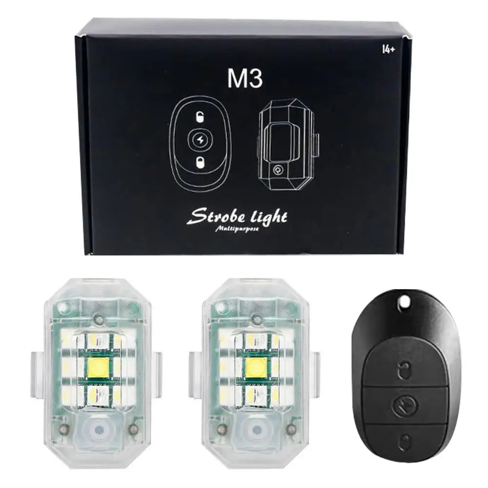 Беспроводной светодиодный стробоскоп для мотоцикла с дистанционным управлением, навигационный индикатор для самолета, автомобиля, велосипеда, дрона