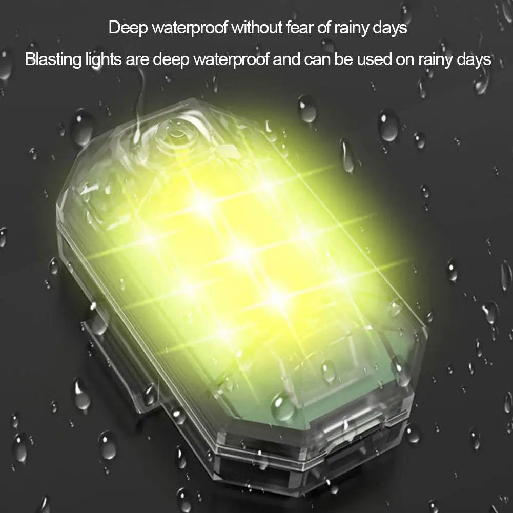 Беспроводной светодиодный стробоскоп для мотоцикла с дистанционным управлением, навигационный индикатор для самолета, автомобиля, велосипеда, дрона