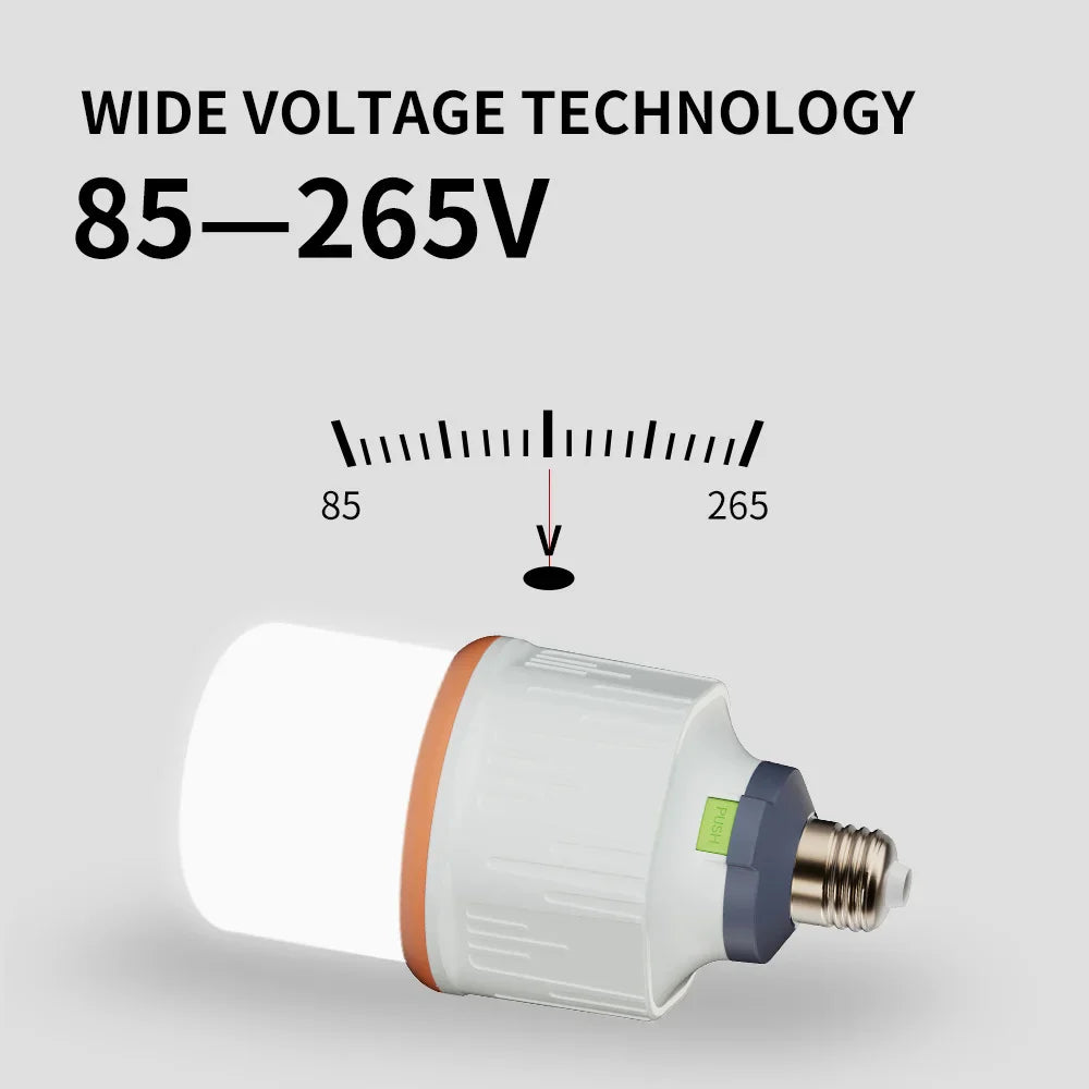 Светодиодная лампа высокой яркости, перезаряжаемая, аварийный светильник, крючок для кемпинга, рыбалки, портативный домашний аварийный фонарь, ночник