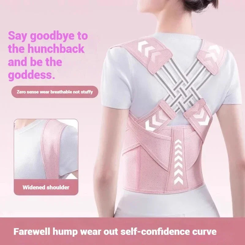 Back Shoulders Support Posture Corrector for Females Gym Rehabilitationequipment Yoga Back Belts Corset Lumbar Back Corrector