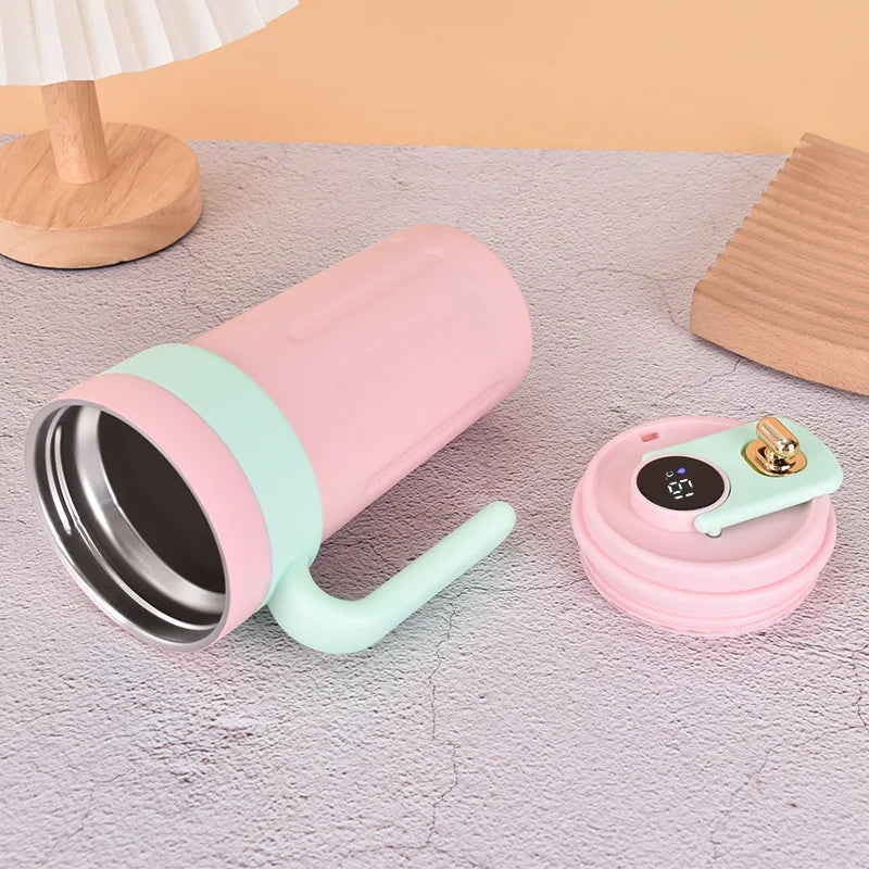 Новый интеллектуальный дисплей температуры из нержавеющей стали, прилагающийся к стакану для воды, кофейной чашке, портативному термосу для питья на веревке