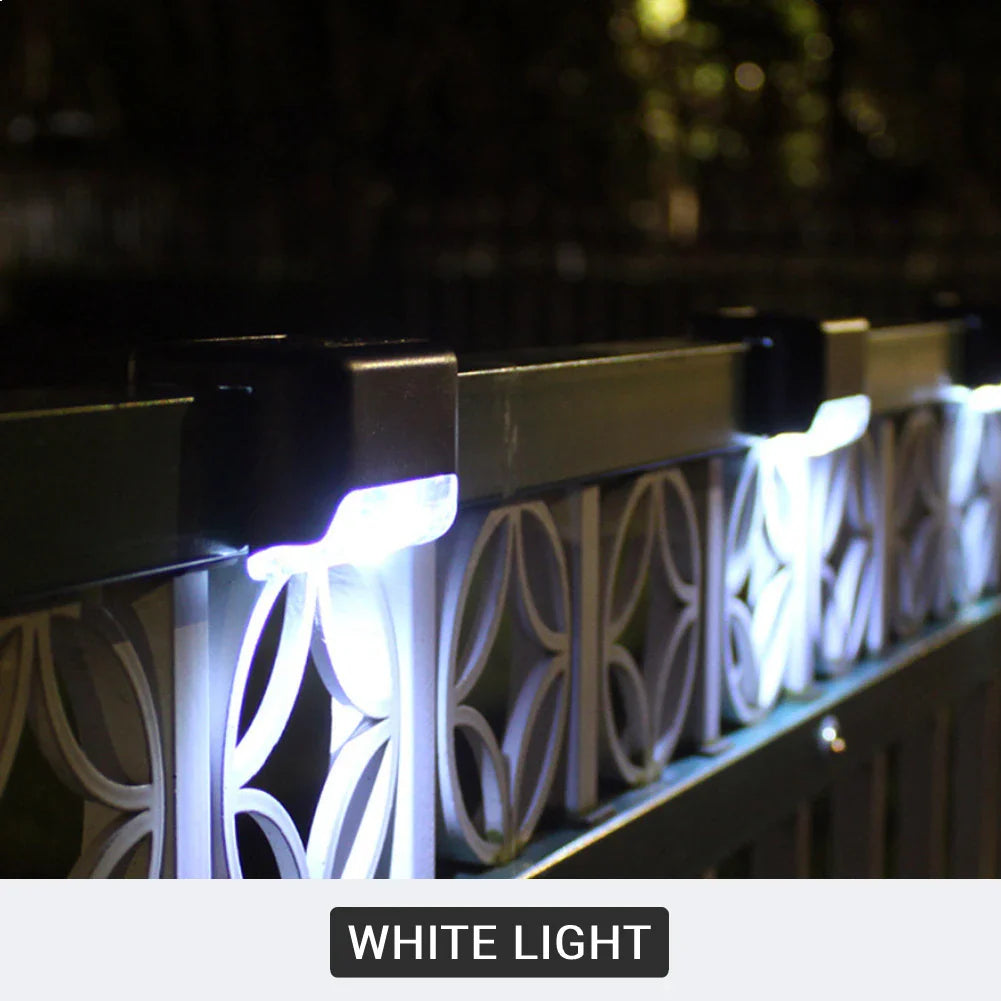 LED Solar Lights Outdoor Garden Lights IP65 Waterproof Solar Step Deck Light Lamp Sunlight Courtyard Decor Solar Garden Lights