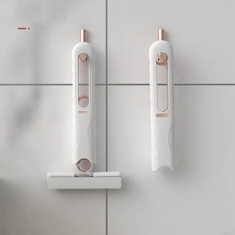 Телескопическая швабра Squeeze Small Mop. Портативная швабра с выжимным лезвием для влажной и сухой уборки. Хозяйственные ведра и аксессуары. Уборка и