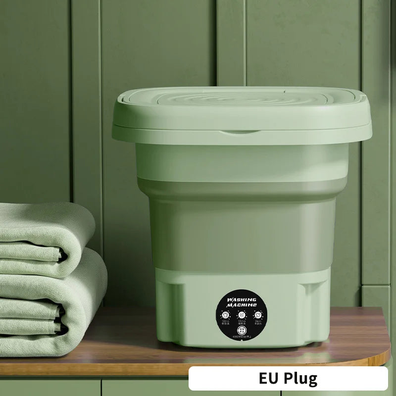 Портативная стиральная машина 9 л, маленькая, складная, с центрифугой для носков, нижнего белья, трусов, мини-стиральная машина для бытовой стирки