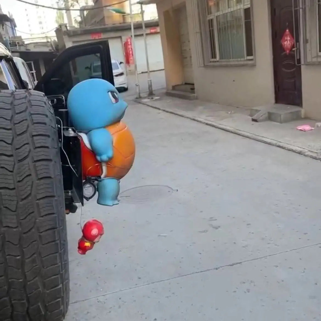 Игрушка-водораспылитель Pokemon Squirtle большого размера, симпатичная черепашка Дженни, аксессуар для автомобиля, популярная аниме-модель, коллекционная ручная фигурка