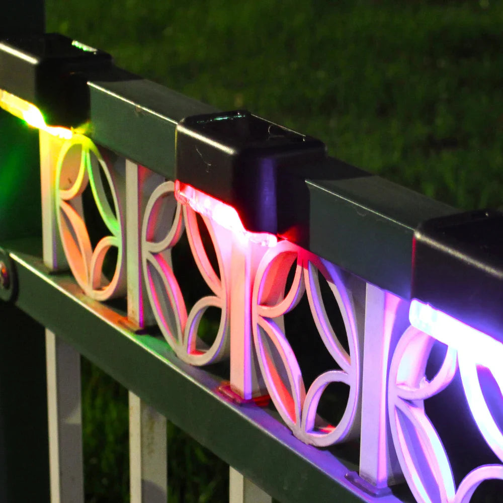 LED Solar Lights Outdoor Garden Lights IP65 Waterproof Solar Step Deck Light Lamp Sunlight Courtyard Decor Solar Garden Lights