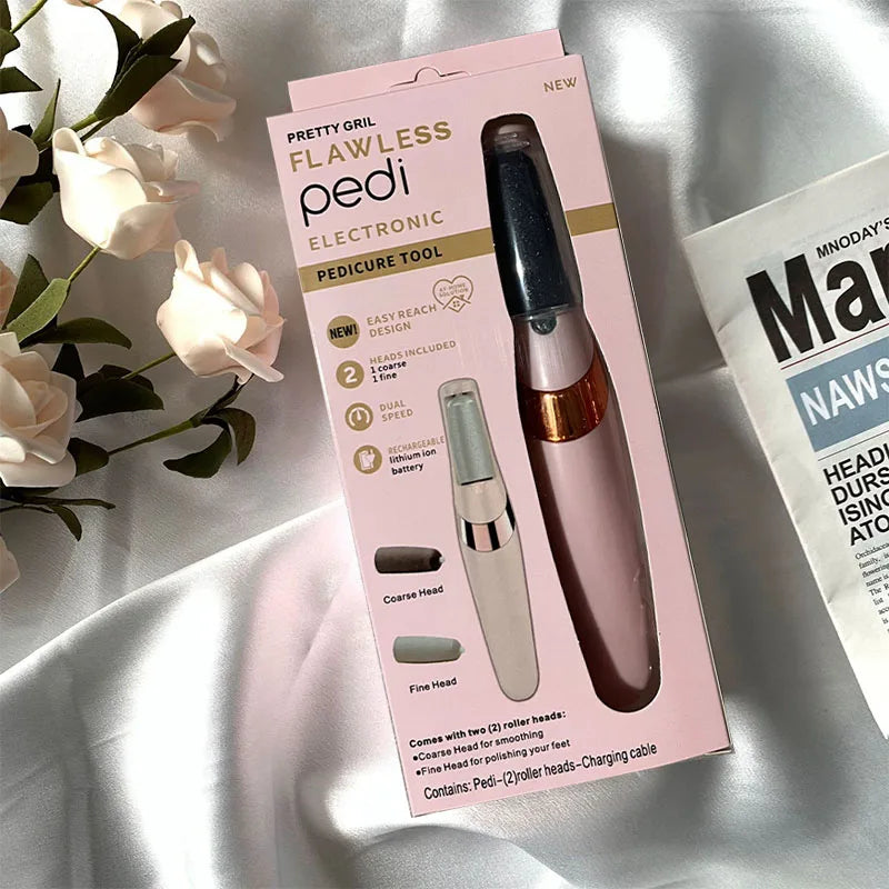 Перезаряжаемый электрический инструмент для удаления мозолей на ногах, портативный водонепроницаемый инструмент для удаления мозолей на ногах, профессиональный инструмент для педикюра