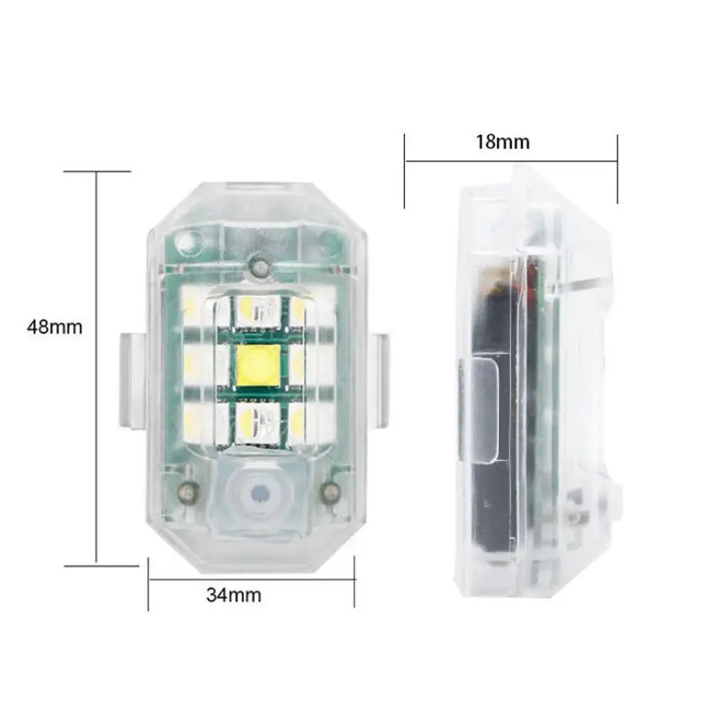 Беспроводной светодиодный стробоскоп для мотоцикла с дистанционным управлением, навигационный индикатор для самолета, автомобиля, велосипеда, дрона