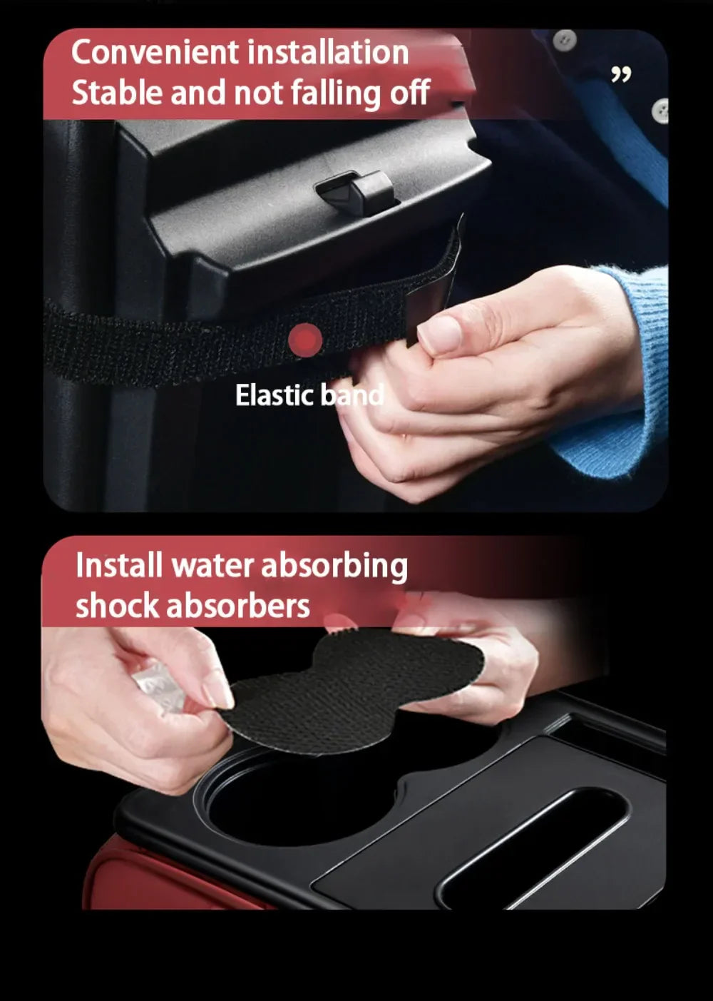 Портативная подушка для подлокотника центральной консоли из искусственной кожи, многофункциональная, увеличивающая высоту, с подстаканником и коробкой для салфеток
