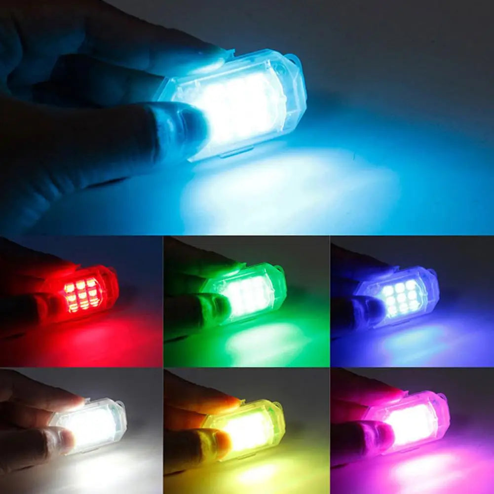 Беспроводной светодиодный стробоскоп для мотоцикла с дистанционным управлением, навигационный индикатор для самолета, автомобиля, велосипеда, дрона