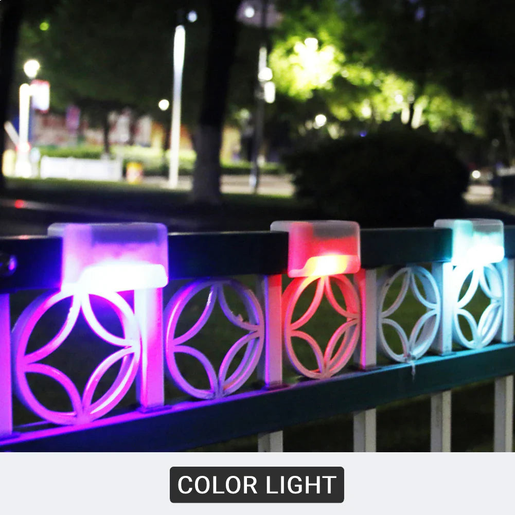 LED Solar Lights Outdoor Garden Lights IP65 Waterproof Solar Step Deck Light Lamp Sunlight Courtyard Decor Solar Garden Lights