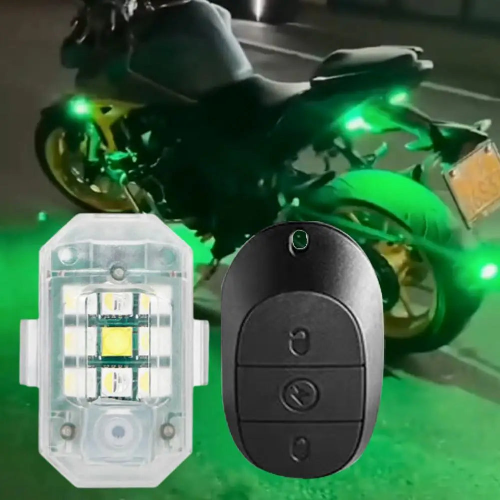 Беспроводной светодиодный стробоскоп для мотоцикла с дистанционным управлением, навигационный индикатор для самолета, автомобиля, велосипеда, дрона