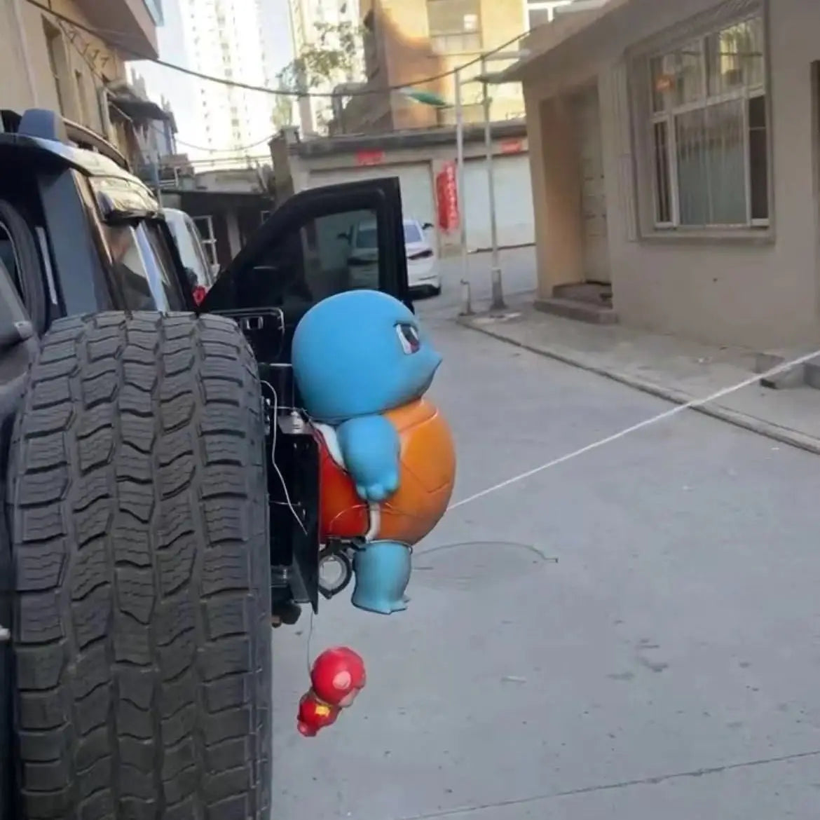 Игрушка-водораспылитель Pokemon Squirtle большого размера, симпатичная черепашка Дженни, аксессуар для автомобиля, популярная аниме-модель, коллекционная ручная фигурка